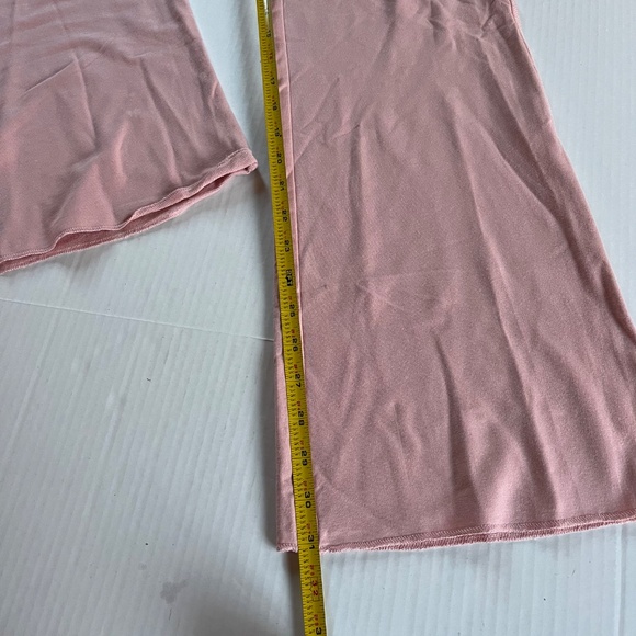 Express Sz S Stretch Pull On Pink Knit Yoga Pants Straight Leg Leggings - Picture 5 of 8